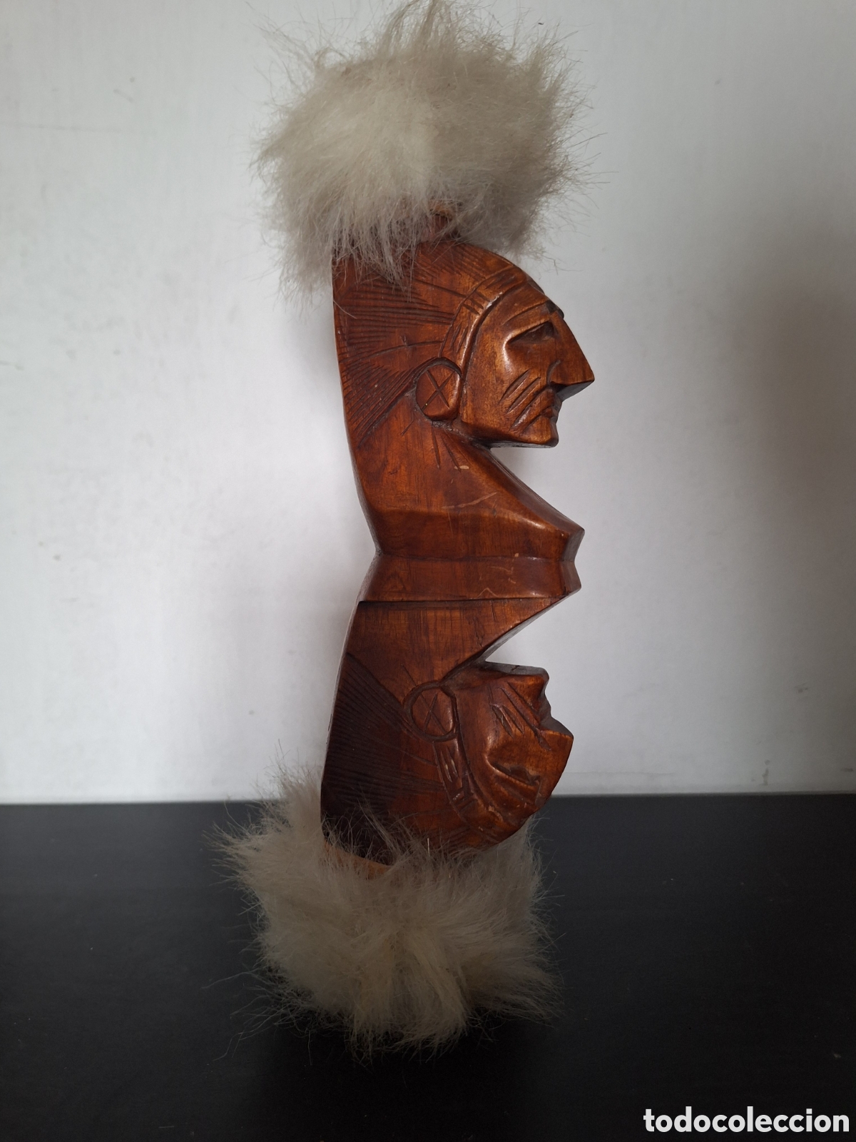 Artesan&iacute;a: Totem indio con pelo - Foto 1