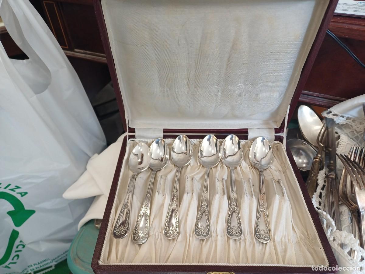 Artesan&iacute;a: Cucharitas de postre ba&ntilde;o plata - Foto 1