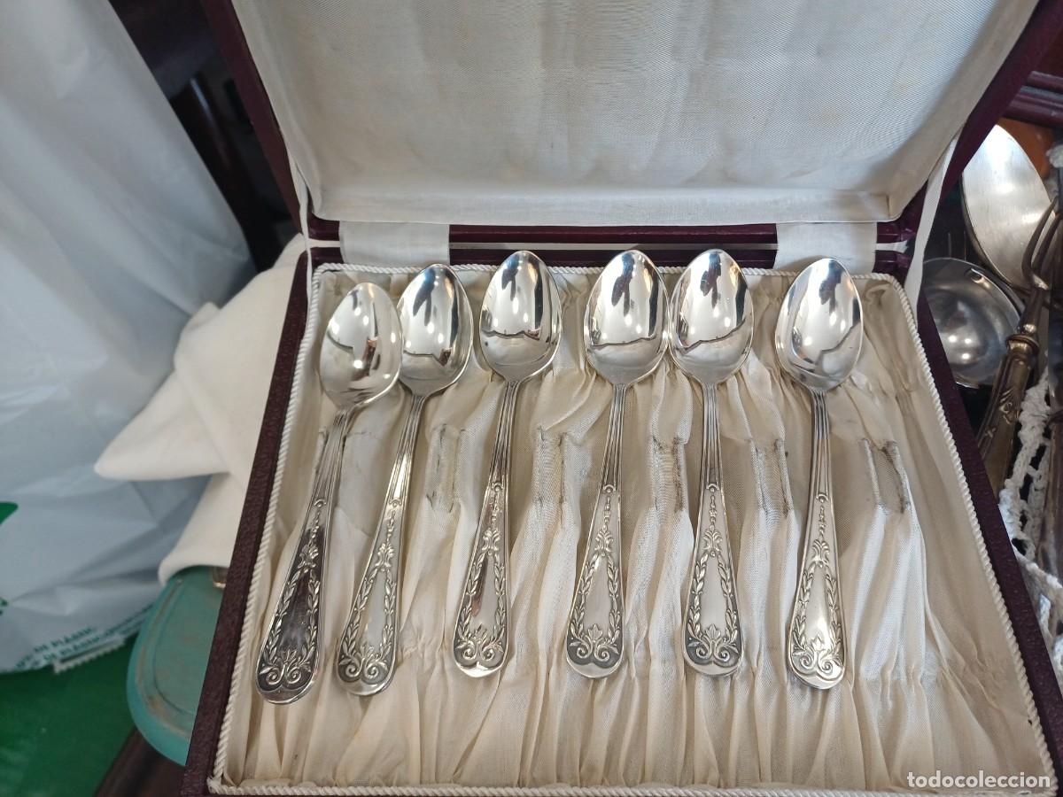 Artesan&iacute;a: Cucharitas de postre ba&ntilde;o plata - Foto 2
