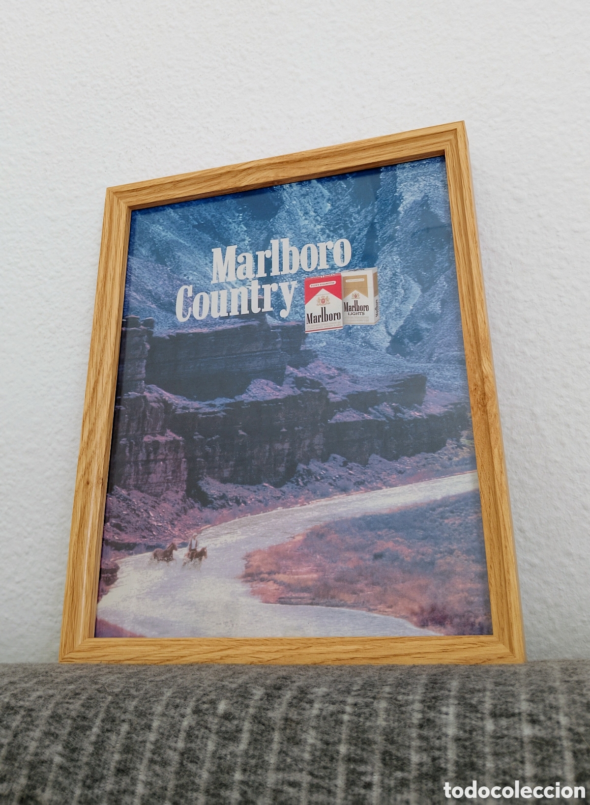 Artesan&iacute;a: Marlboro tabaco publicidad vintage enmarcada