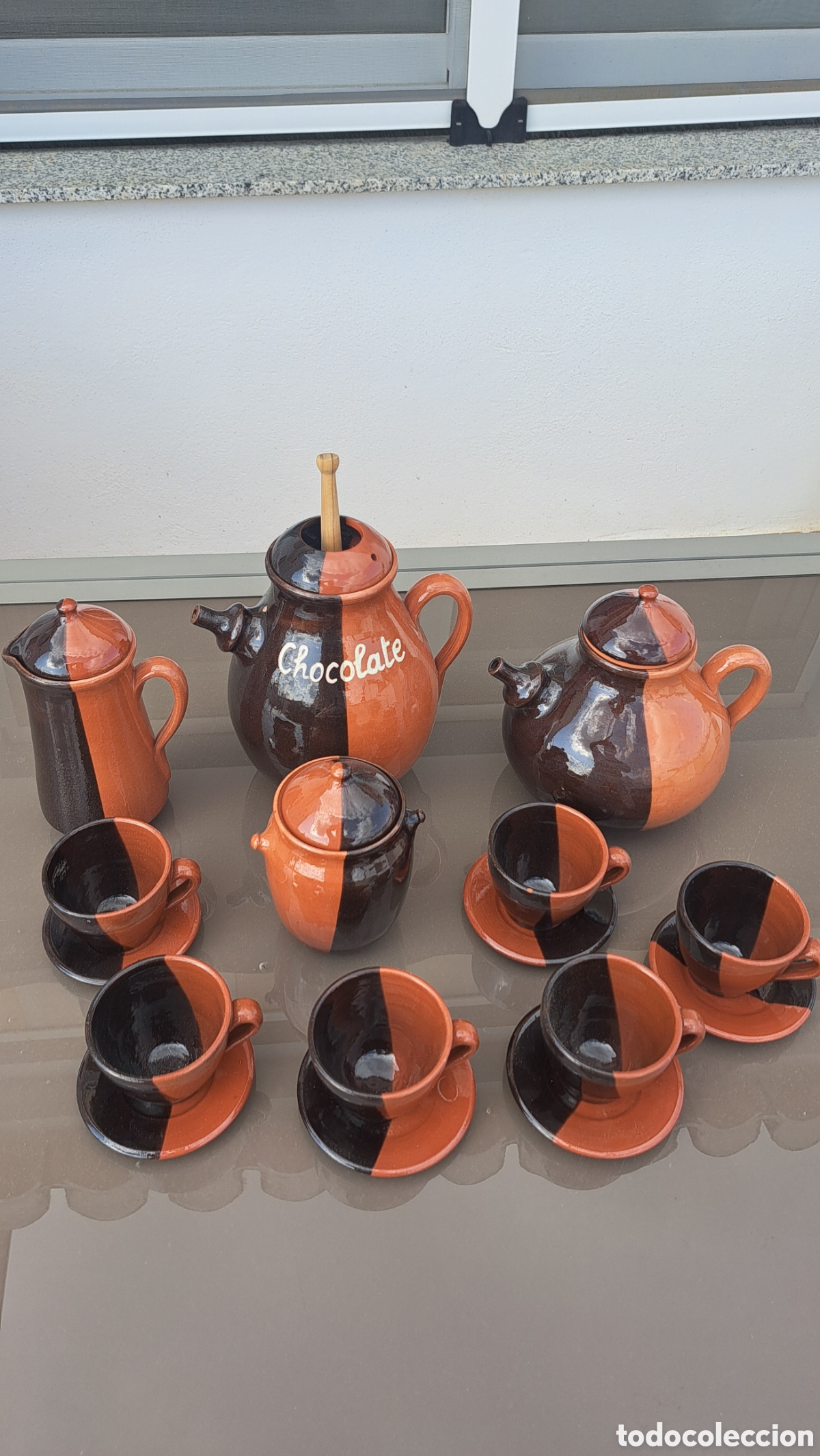 Artesan&iacute;a: Juego de te, cafe y chocolate