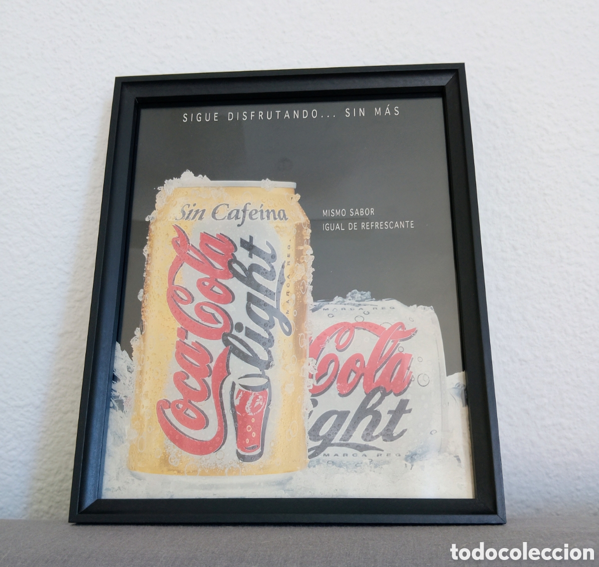 Artesan&iacute;a: Cocacola light cuadro publicidad vintage