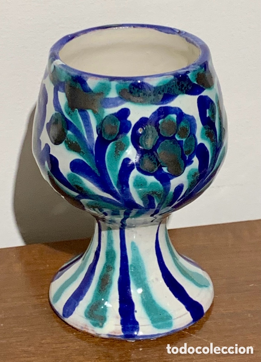 Artesan&iacute;a: Copa. Cer&aacute;mica Popular Granadina. A&ntilde;os 80.