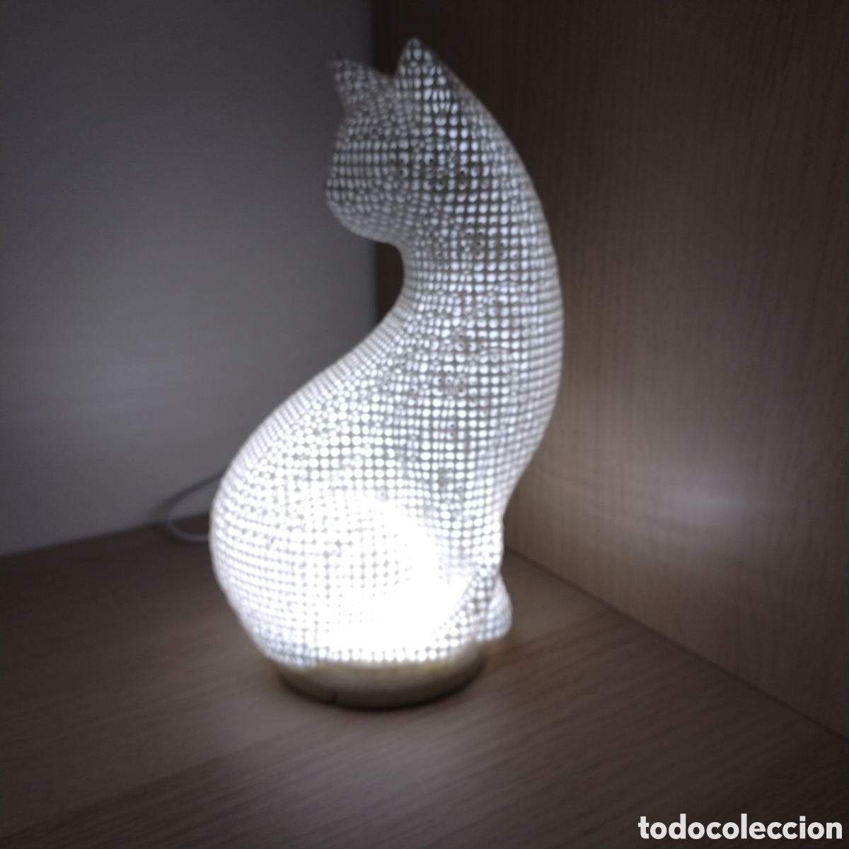 Artesan&iacute;a: Lampara de mesa gato - Foto 5