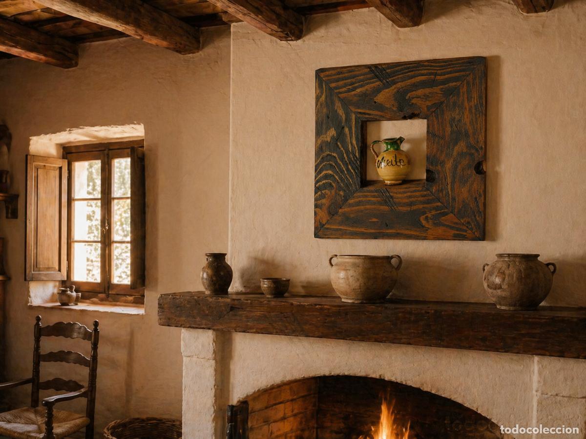 Artisanat: Cuadro r&uacute;stico tinaja de aceite