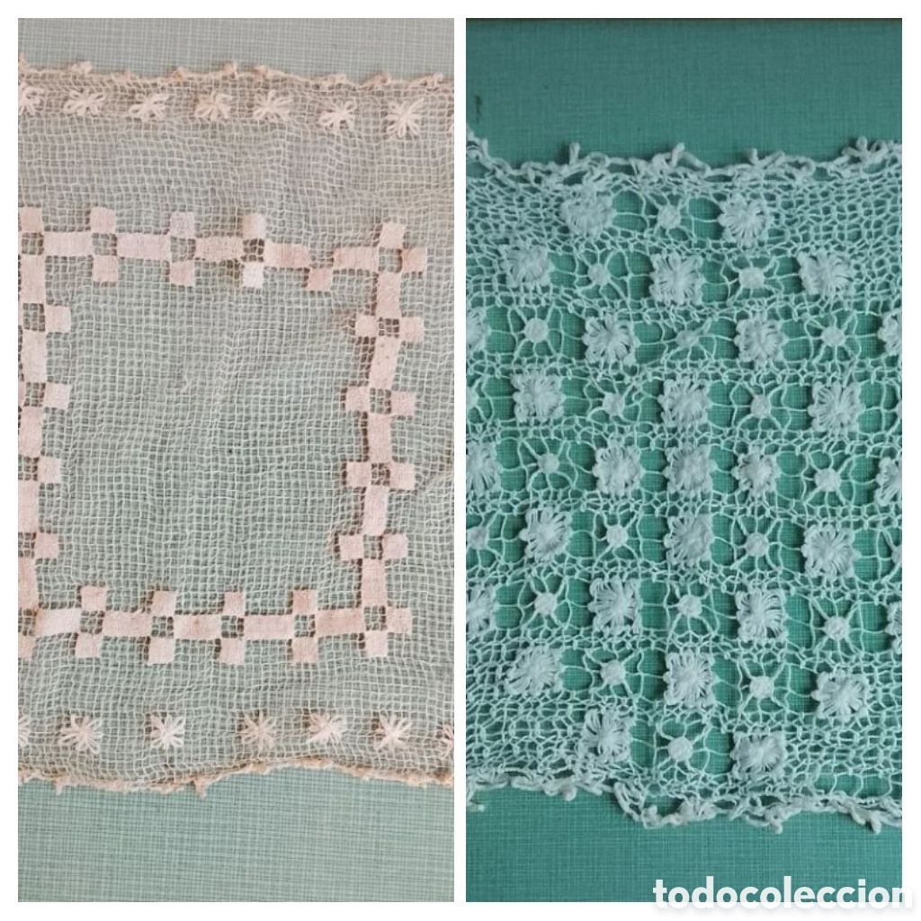 Artesanato e Manualidades: Dos antiguos tapetitos de bolillos, a&ntilde;o 1900 o anterior.