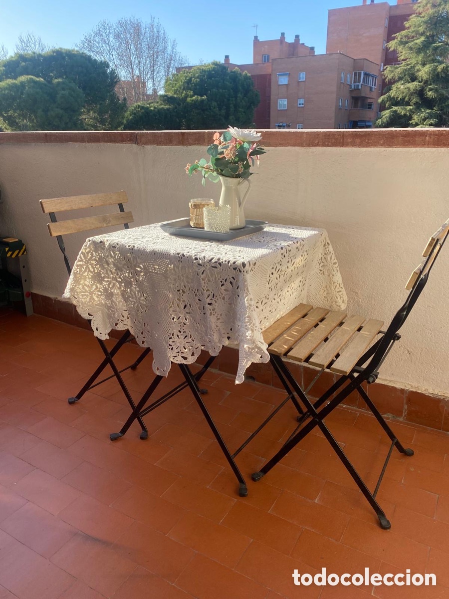 Artesan&iacute;a: Lote 3 Manteles Grandes Ganchillo - Hilo Tridalia - Mesa Comedor - Vintage Impecable