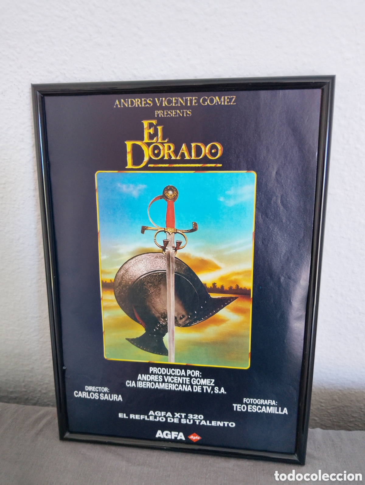 Artesan&iacute;a: El dorado cuadro publicidad cine pel&iacute;cula a&ntilde;os 80