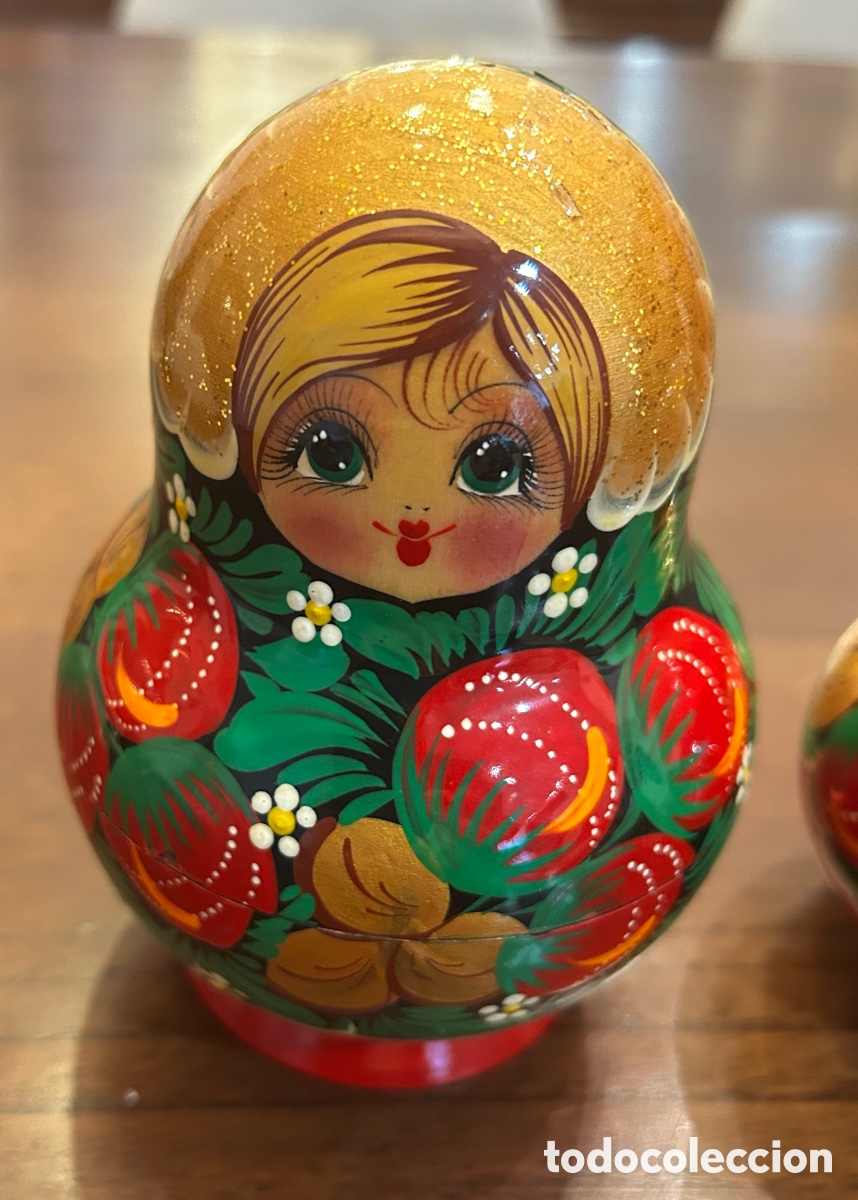 Artesan&iacute;a: Matrioska rusa artesanal firmada &ndash; 9 piezas &ndash; pintada a mano &ndash;