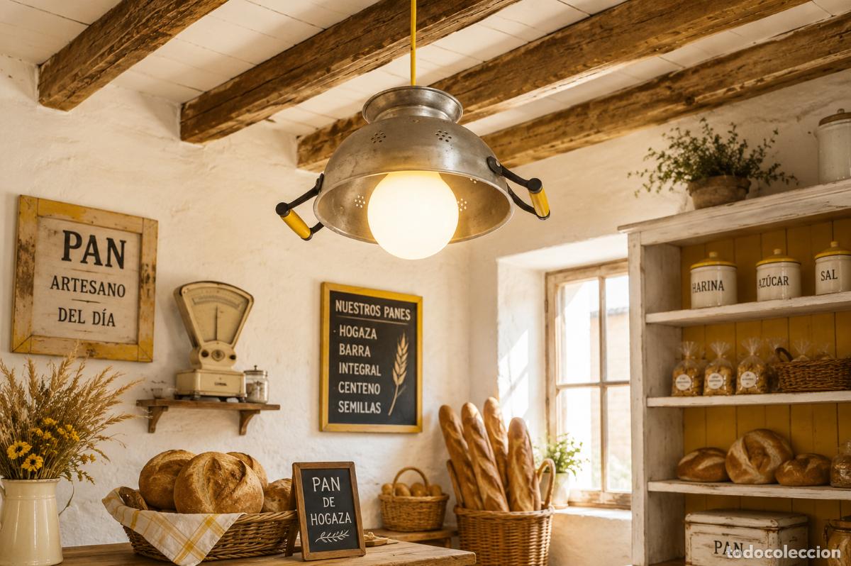 Artisanat: L&aacute;mpara escurridor vintage