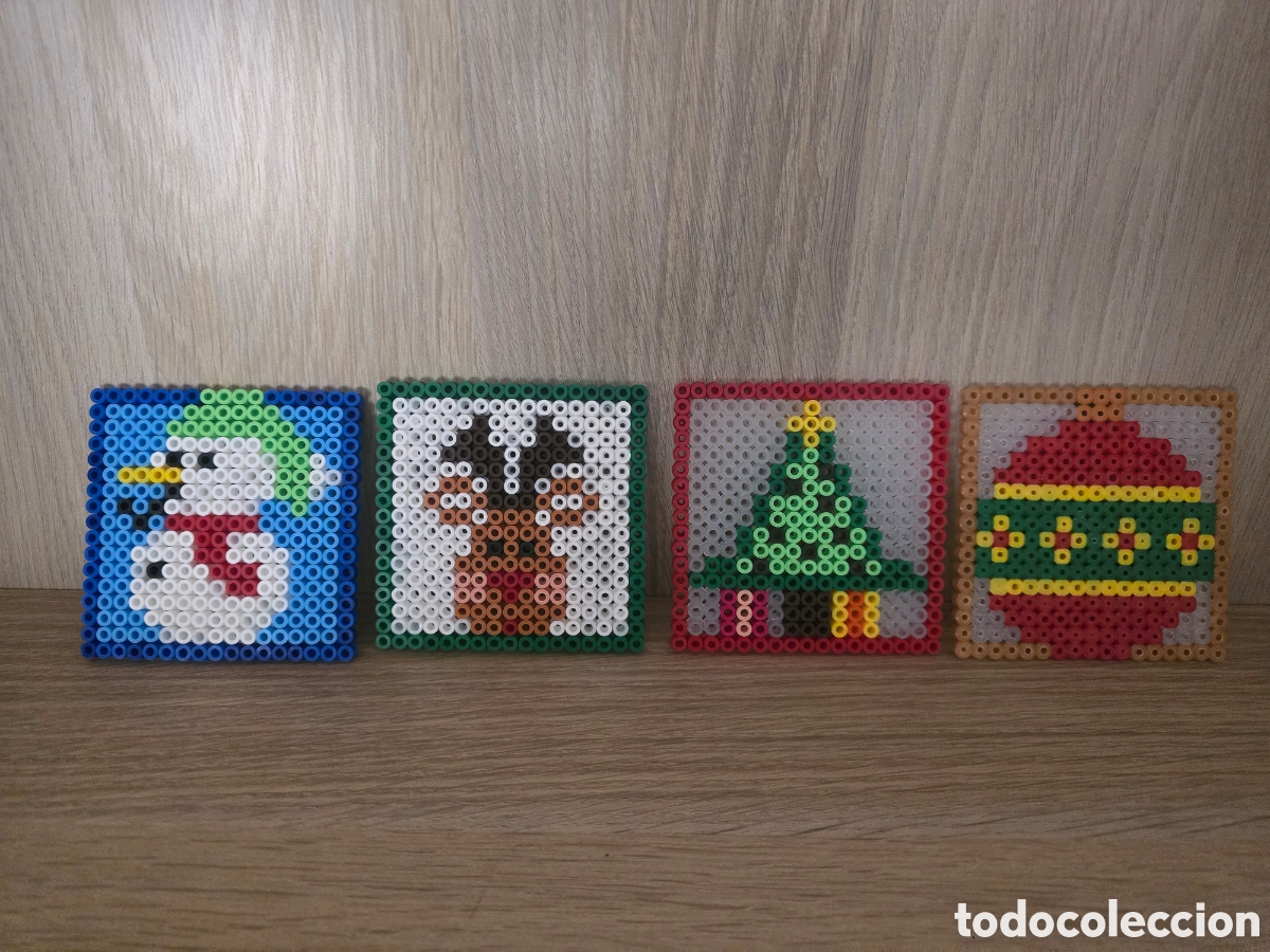 Artesan&iacute;a: Posavasos navide&ntilde;os 4 piezas