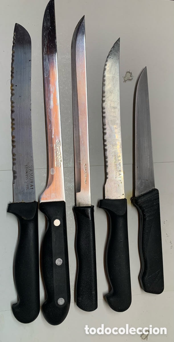 Artesan&iacute;a: Lote 3 cuchillos Jamoneros 2 cuchillos sierra Cocina