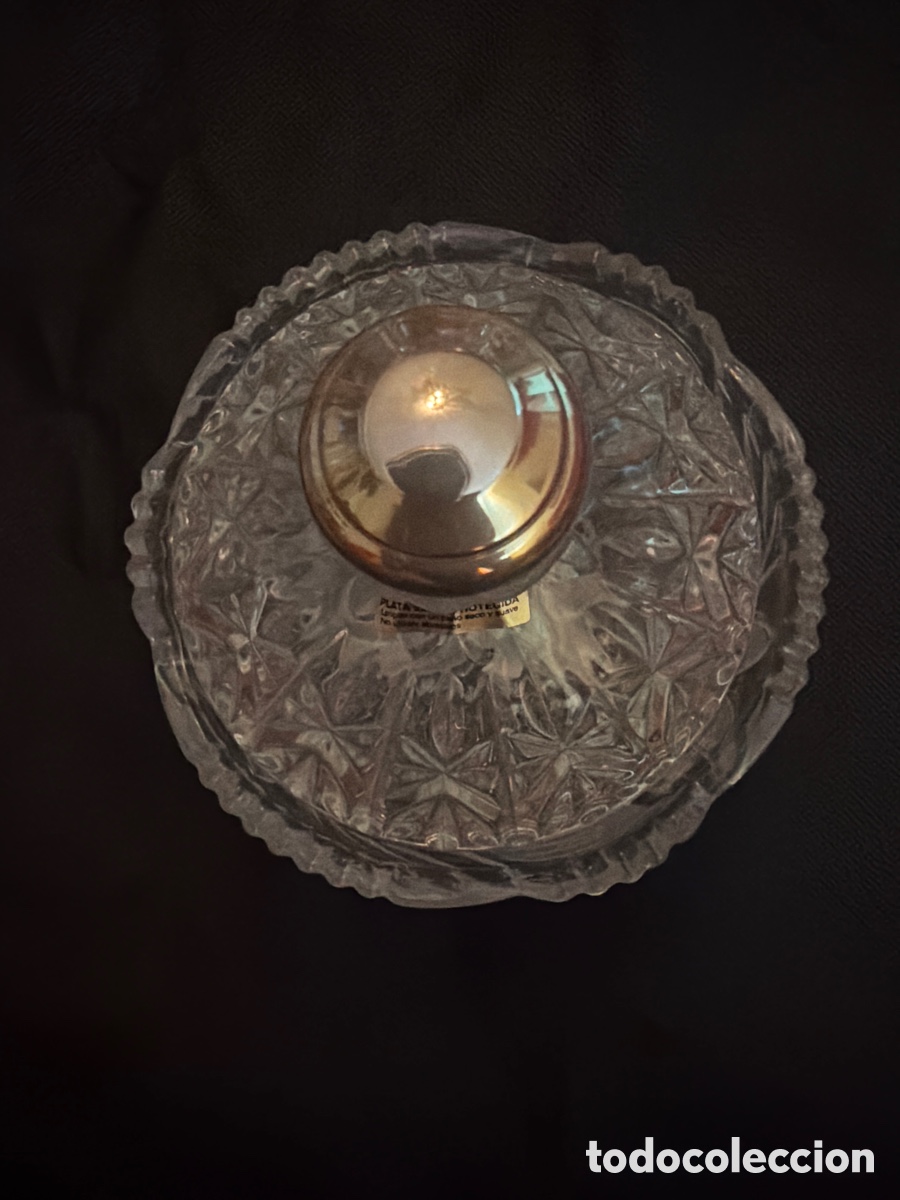 Artesan&iacute;a: Bombonera de cristal y plata