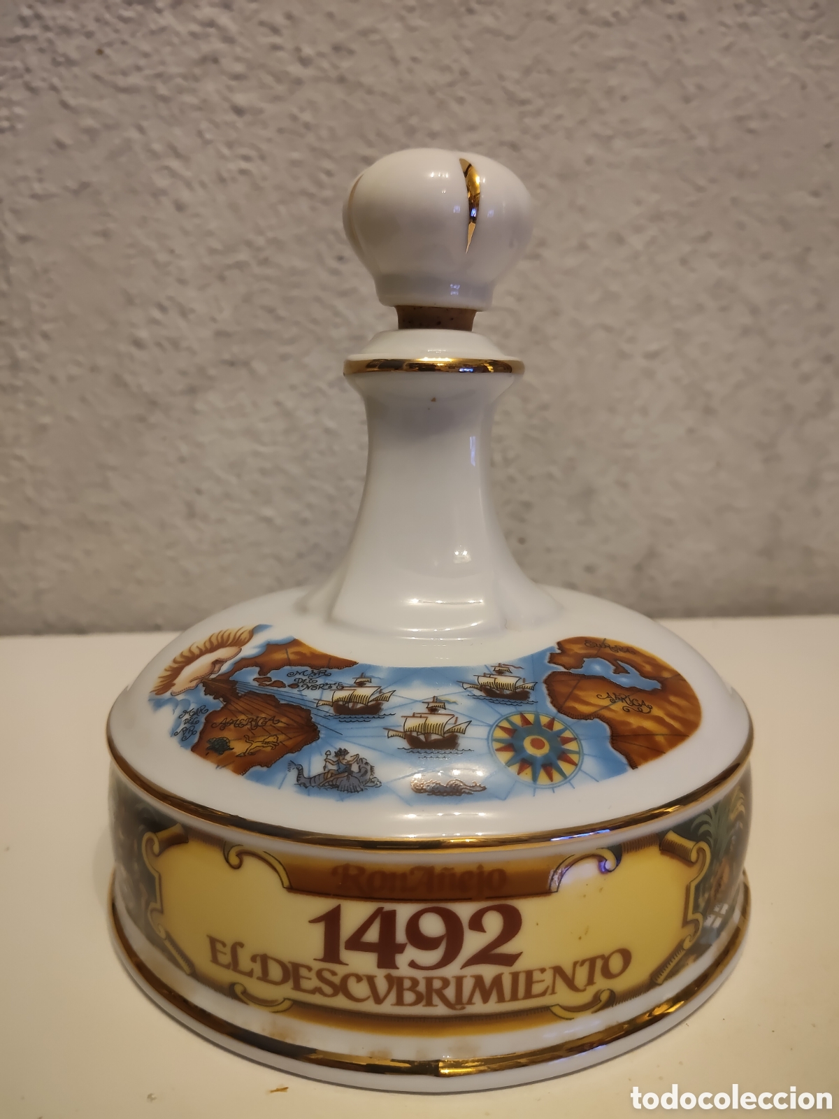 Artesan&iacute;a: BOTELLA DE PORCELANA 1492 EL DESCUBRIMIENTO