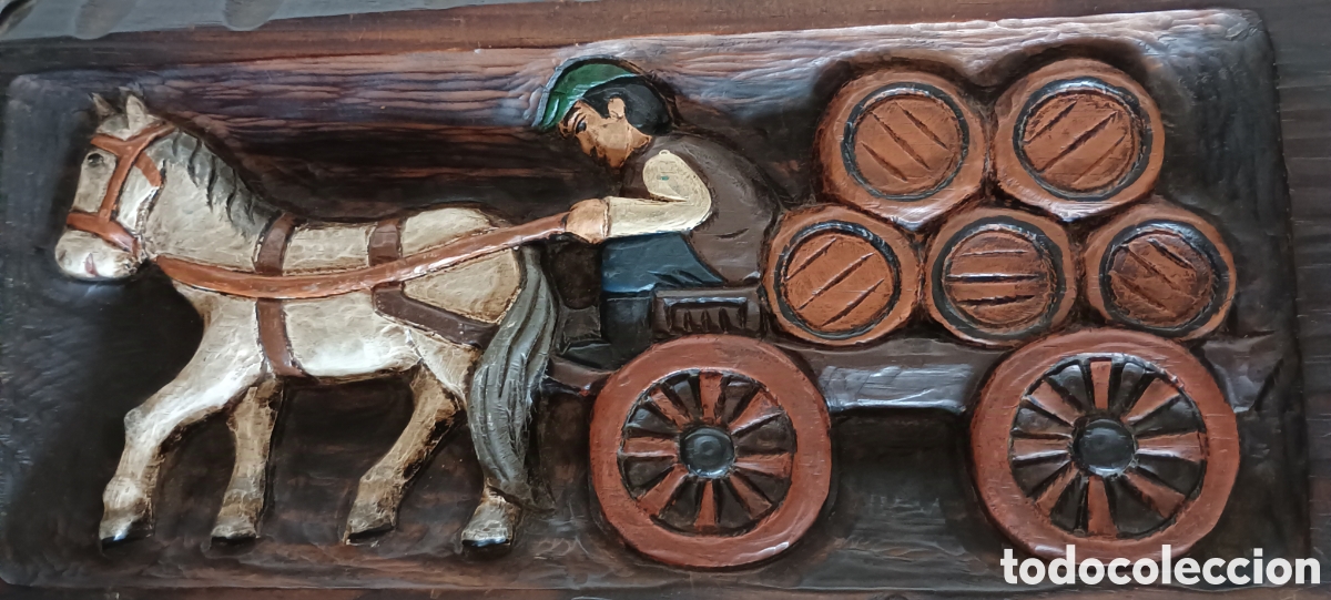 Artesan&iacute;a: Cuadro de madera tallado a mano - Foto 3