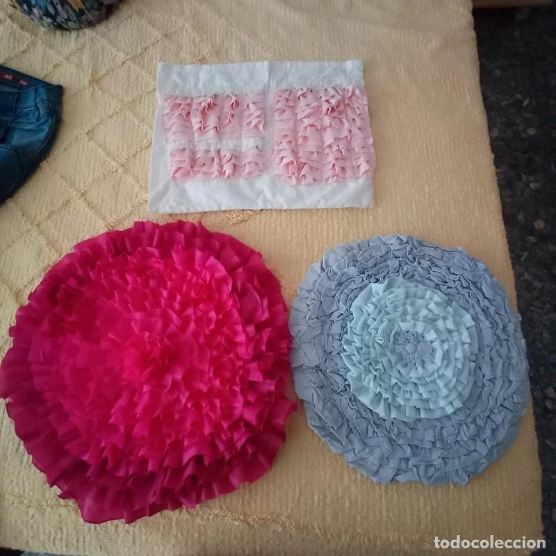 Artesan&iacute;a: lote de 3 fundas de cojin hecho a mano