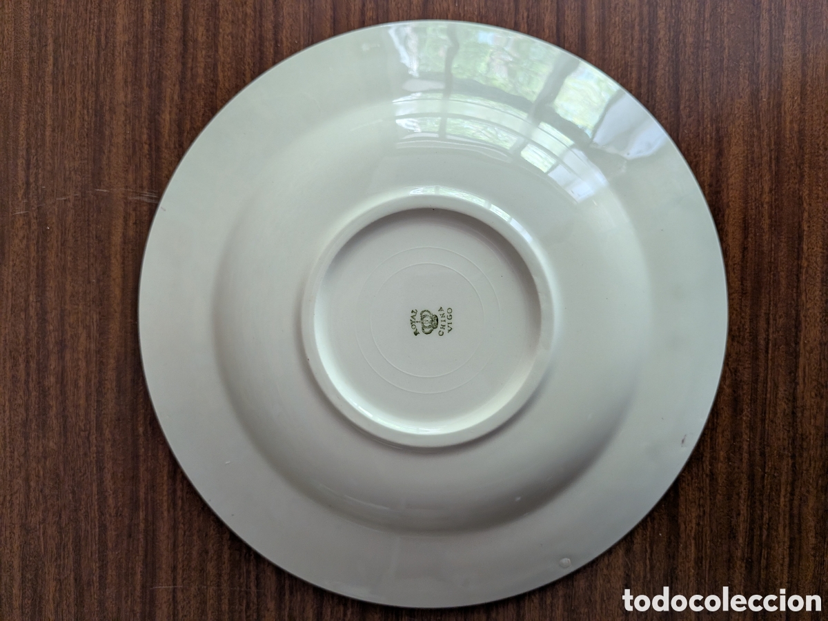 Artesan&iacute;a: Seis platos ondos con flores - Foto 3