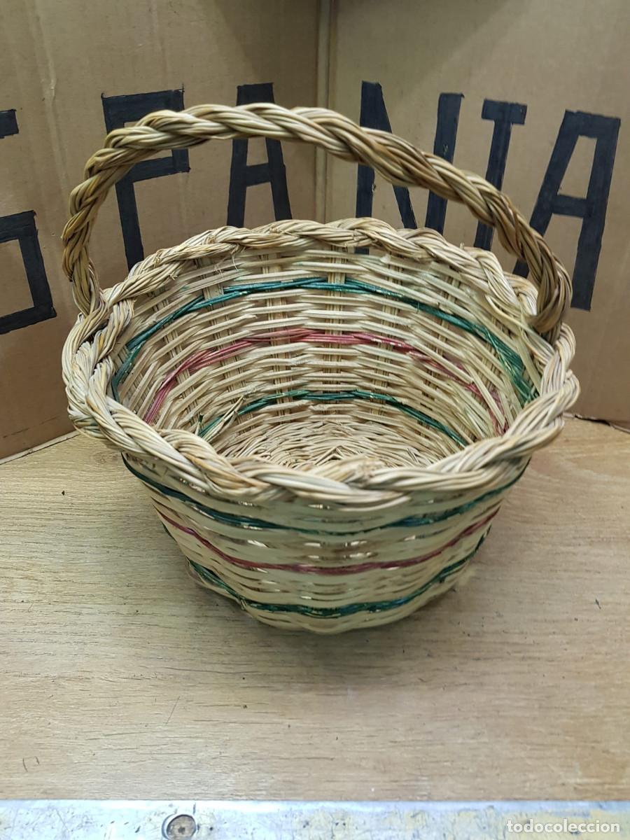 Artesan&iacute;a: ANTIGUA CESTA DE MIMBRE