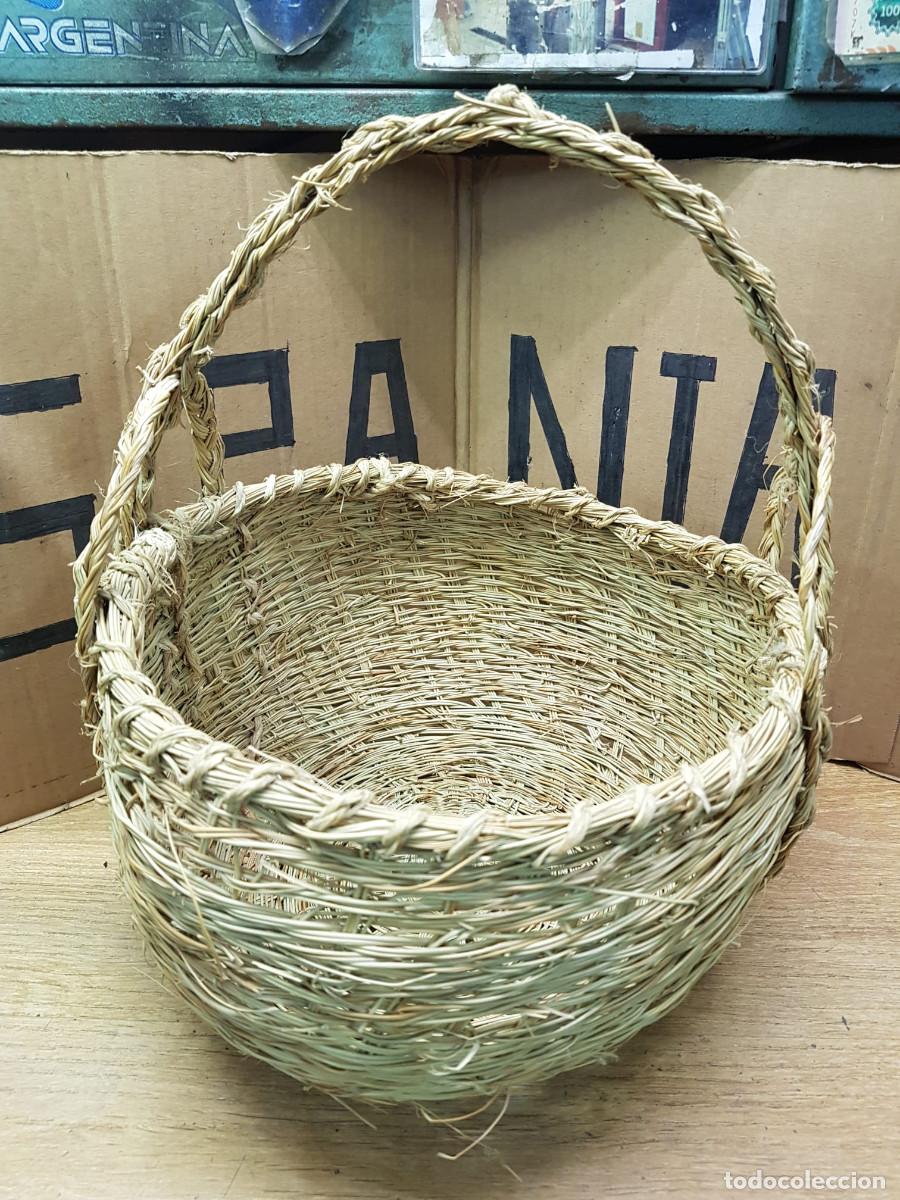 Artesan&iacute;a: ANTIGUA CESTA DE ESPARTO