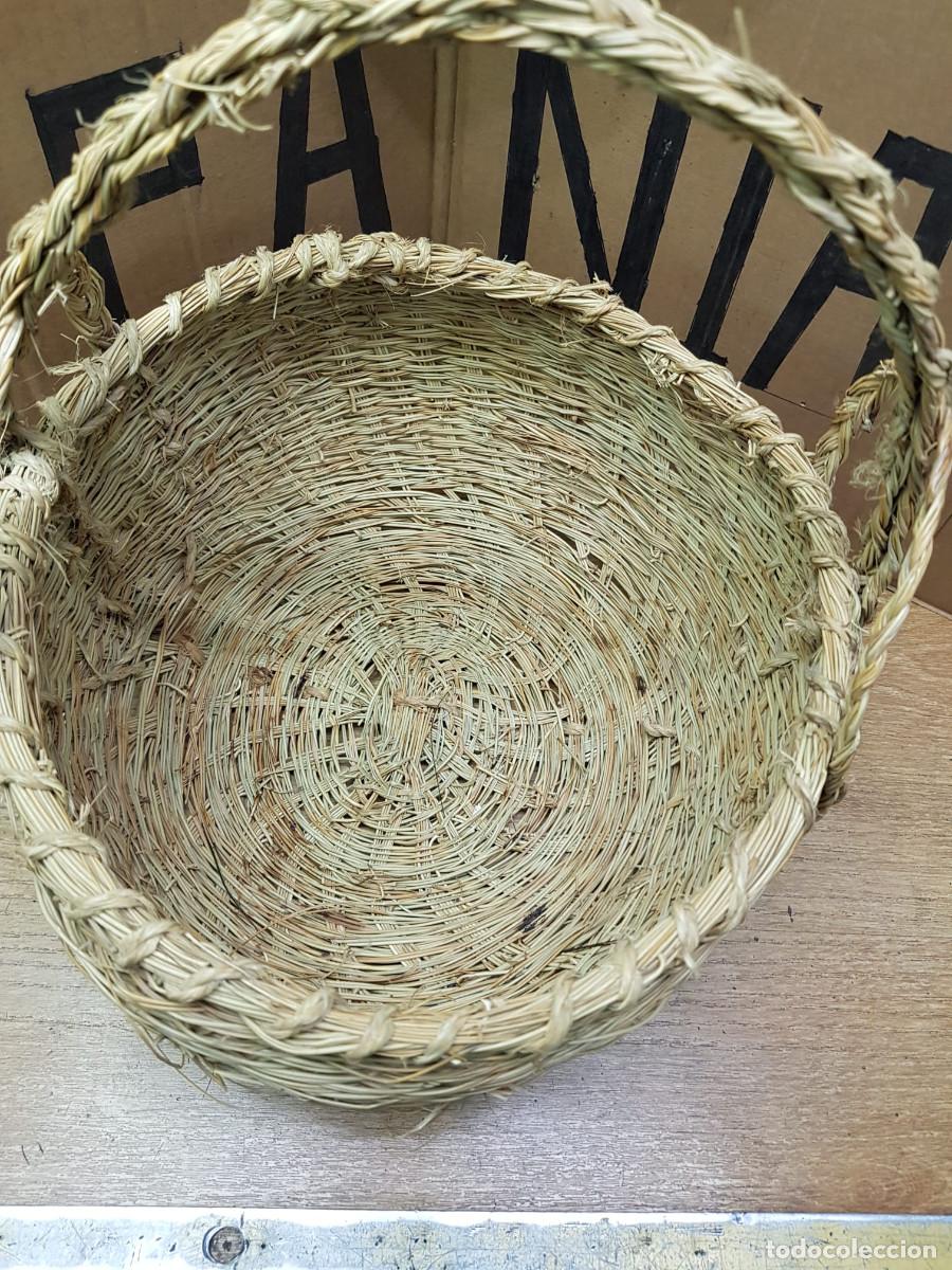 Artesan&iacute;a: ANTIGUA CESTA DE ESPARTO - Foto 2