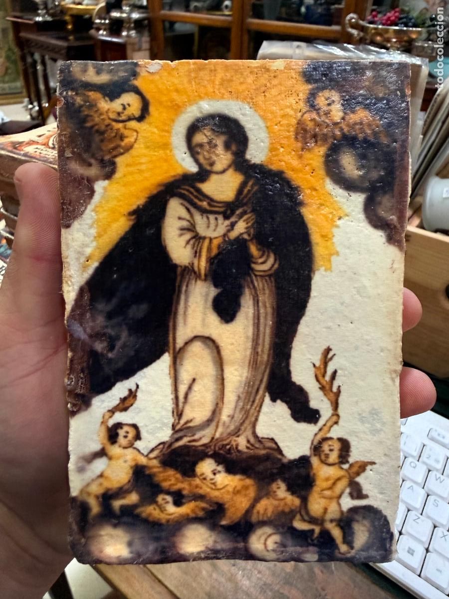 Artesan&iacute;a: AZULEJO RELIGIOSO - MEDIDA 16X11 CM - REPRODUCCION