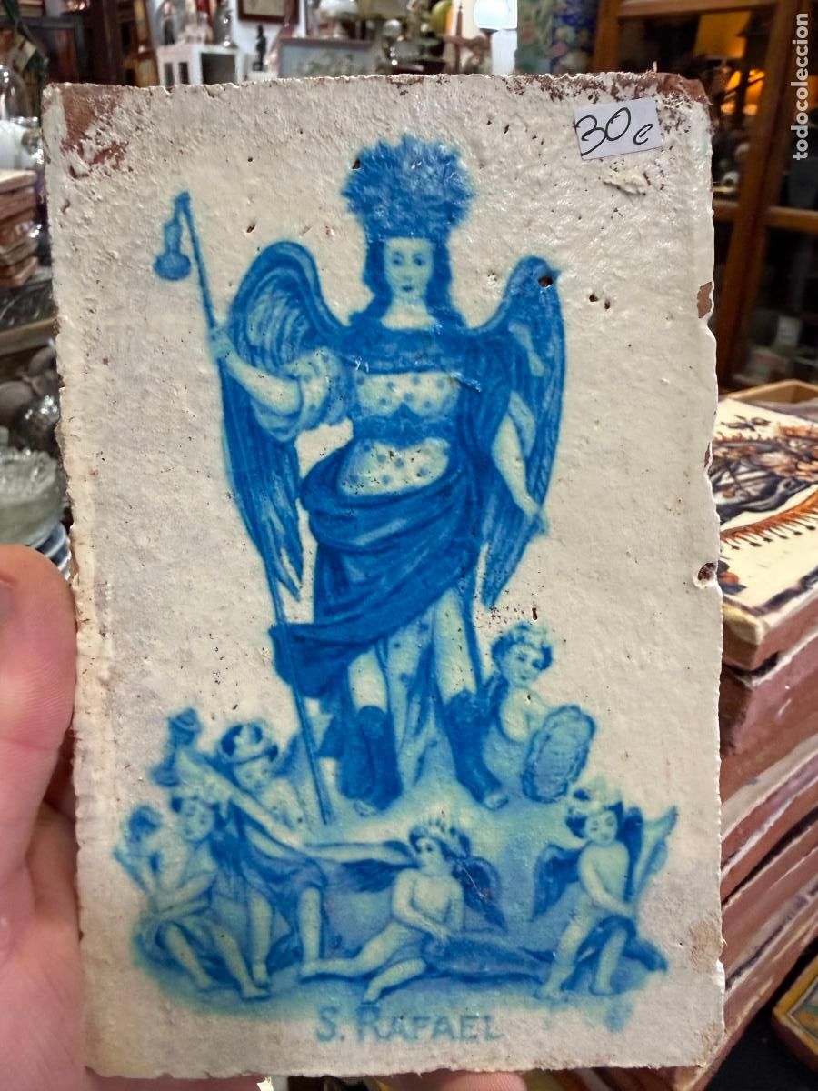 Artesan&iacute;a: AZULEJO RELIGIOSO - MEDIDA 16X11 CM - REPRODUCCION