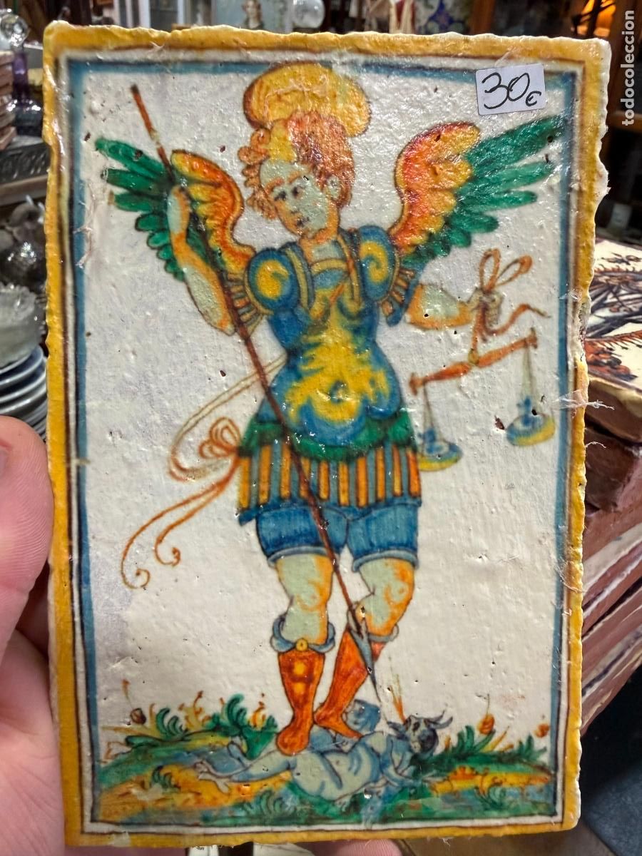 Artesan&iacute;a: AZULEJO RELIGIOSO - MEDIDA 16X11 CM - REPRODUCCION