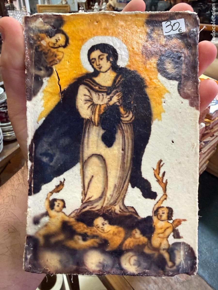 Artesan&iacute;a: AZULEJO RELIGIOSO - MEDIDA 16X11 CM - REPRODUCCION
