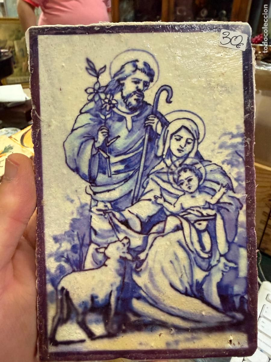 Artesan&iacute;a: AZULEJO RELIGIOSO - MEDIDA 16X11 CM - REPRODUCCION