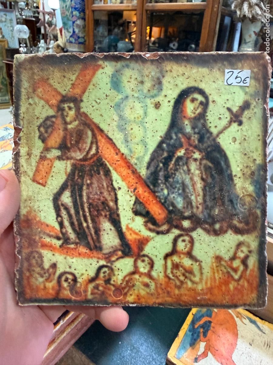 Artesan&iacute;a: AZULEJO RELIGIOSO - MEDIDA 14X14 CM - REPRODUCCION