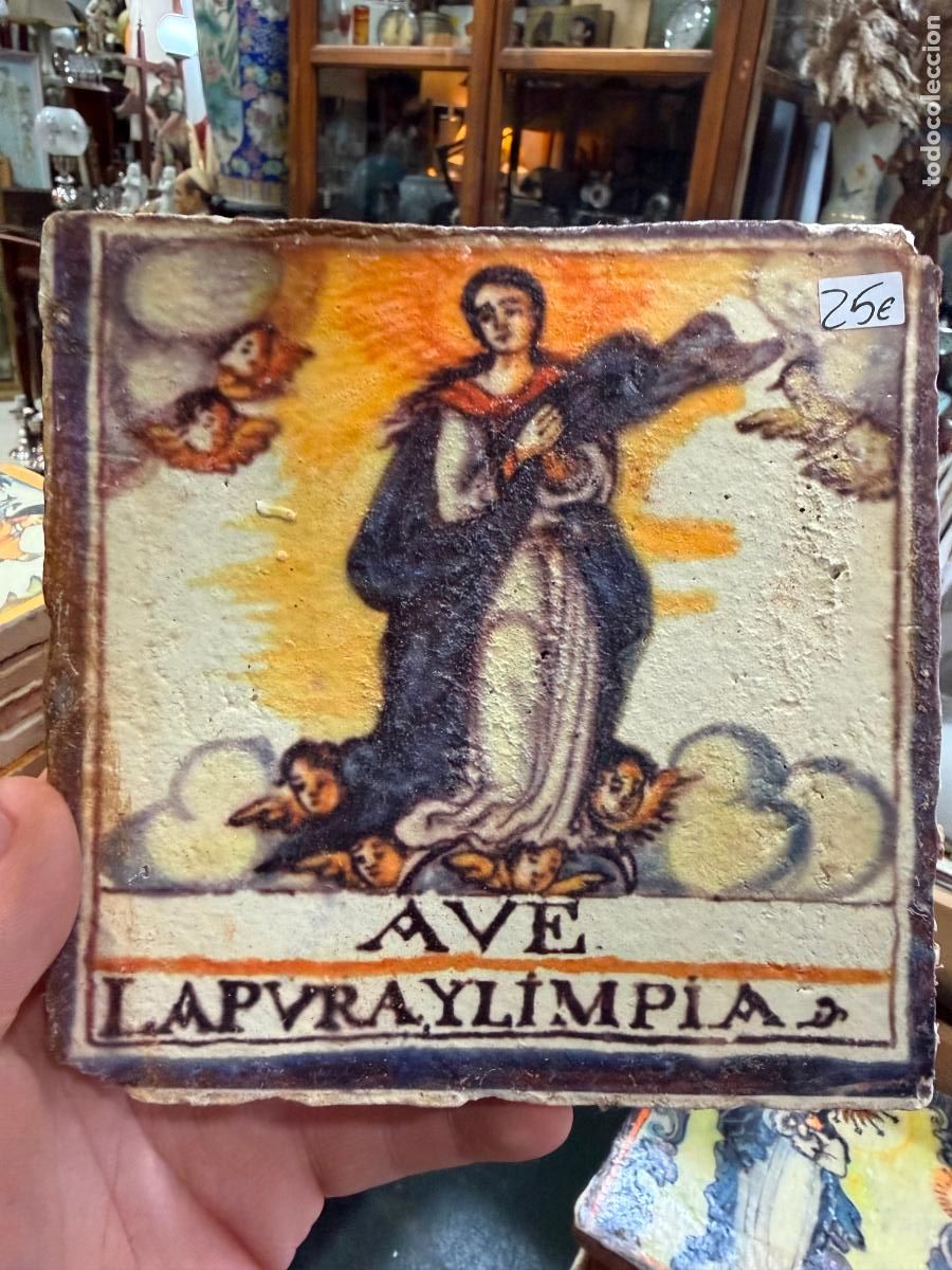 Artesan&iacute;a: AZULEJO RELIGIOSO - MEDIDA 14X14 CM - REPRODUCCION