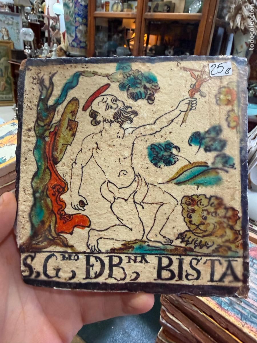 Artesan&iacute;a: AZULEJO RELIGIOSO - MEDIDA 14X14 CM - REPRODUCCION