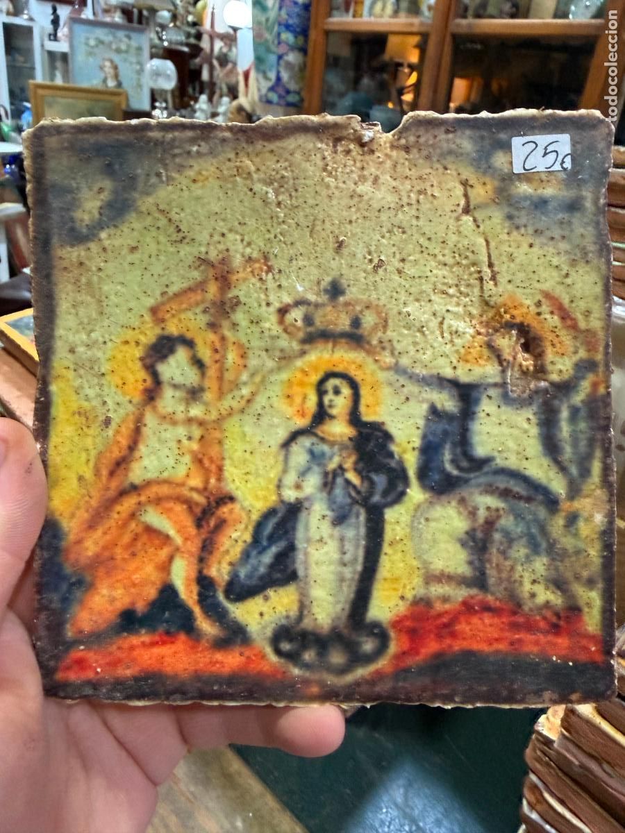 Artesan&iacute;a: AZULEJO RELIGIOSO - MEDIDA 14X14 CM - REPRODUCCION