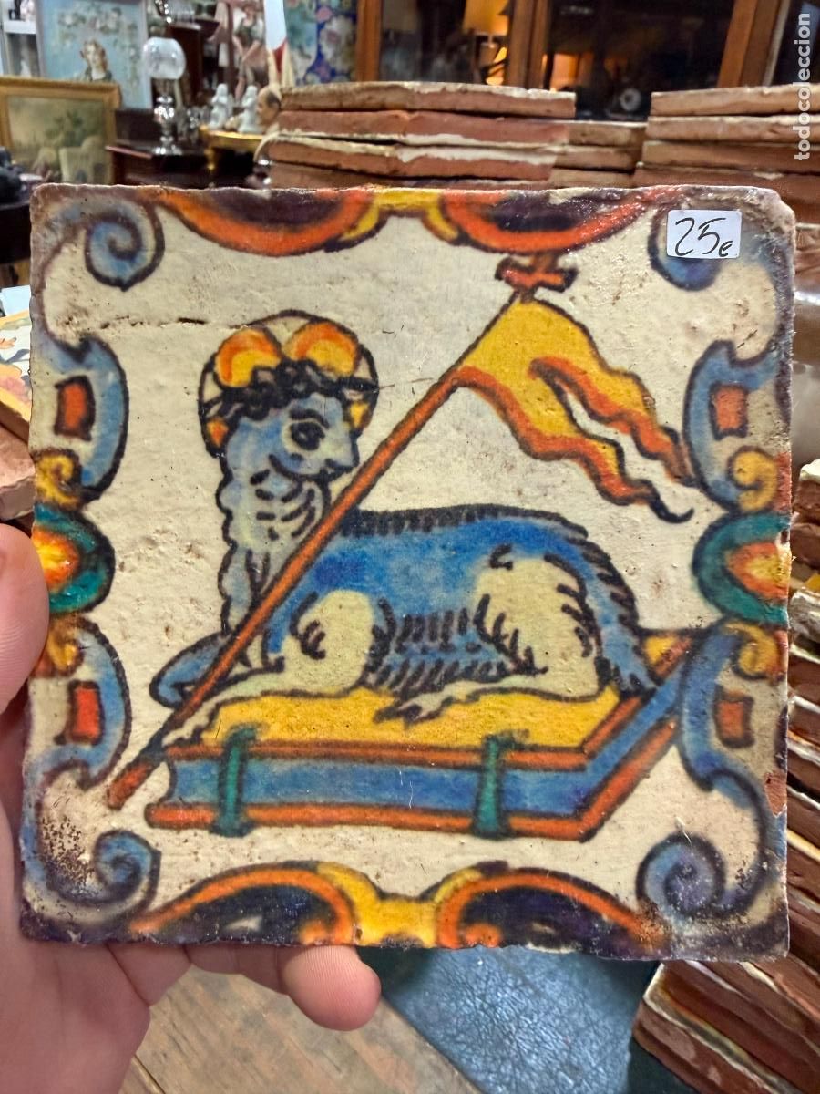 Artesan&iacute;a: AZULEJO RELIGIOSO - MEDIDA 14X14 CM - REPRODUCCION