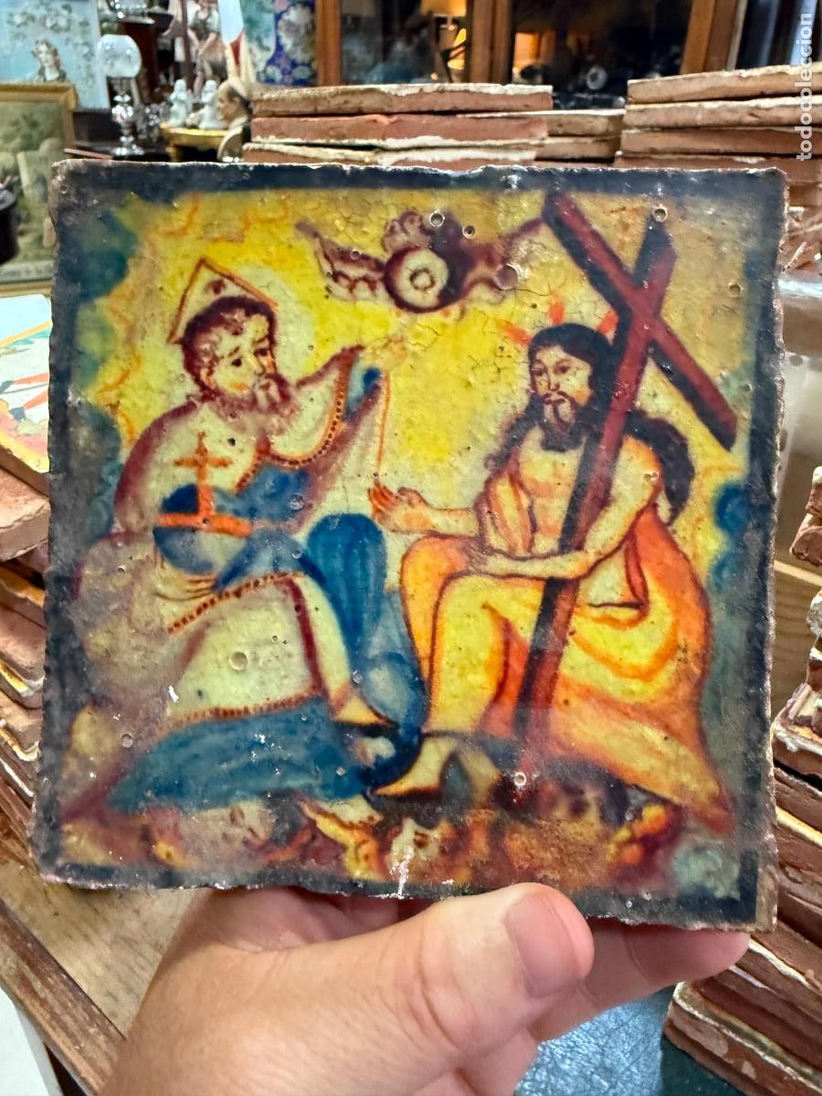 Artesan&iacute;a: AZULEJO RELIGIOSO - MEDIDA 14X14 CM - REPRODUCCION