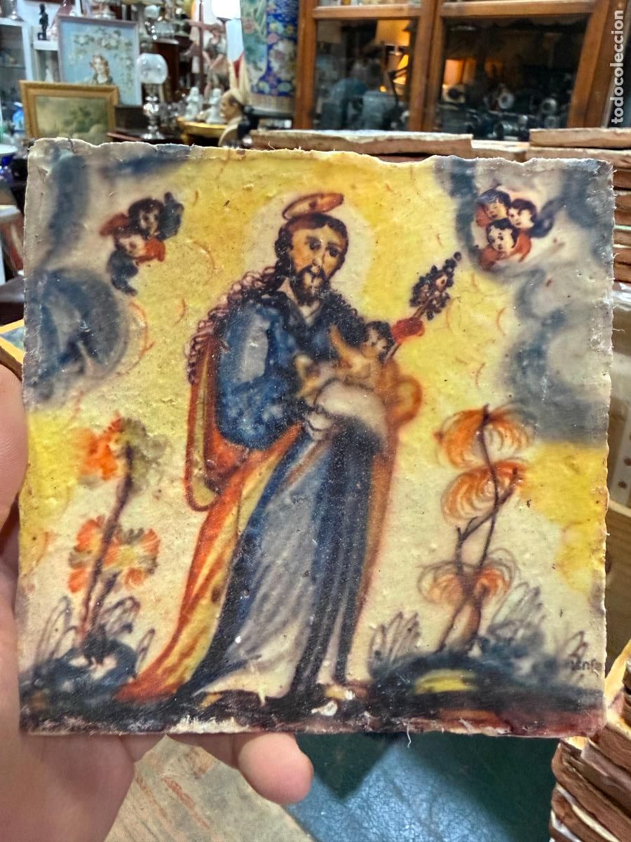 Artesan&iacute;a: AZULEJO RELIGIOSO - MEDIDA 14X14 CM - REPRODUCCION