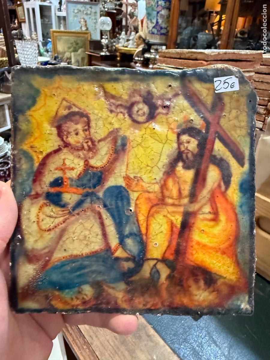 Artesan&iacute;a: AZULEJO RELIGIOSO - MEDIDA 14X14 CM - REPRODUCCION