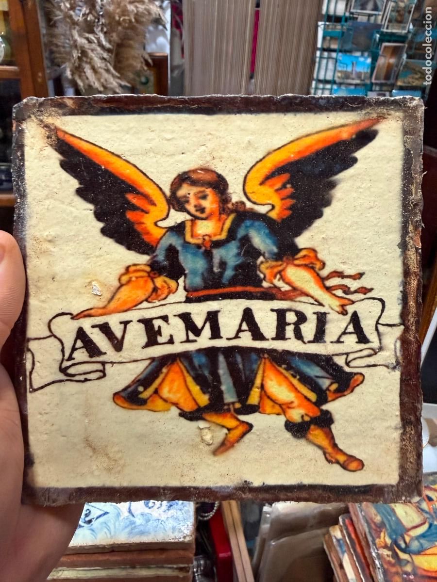 Artesan&iacute;a: AZULEJO RELIGIOSO - MEDIDA 14X14 CM - REPRODUCCION