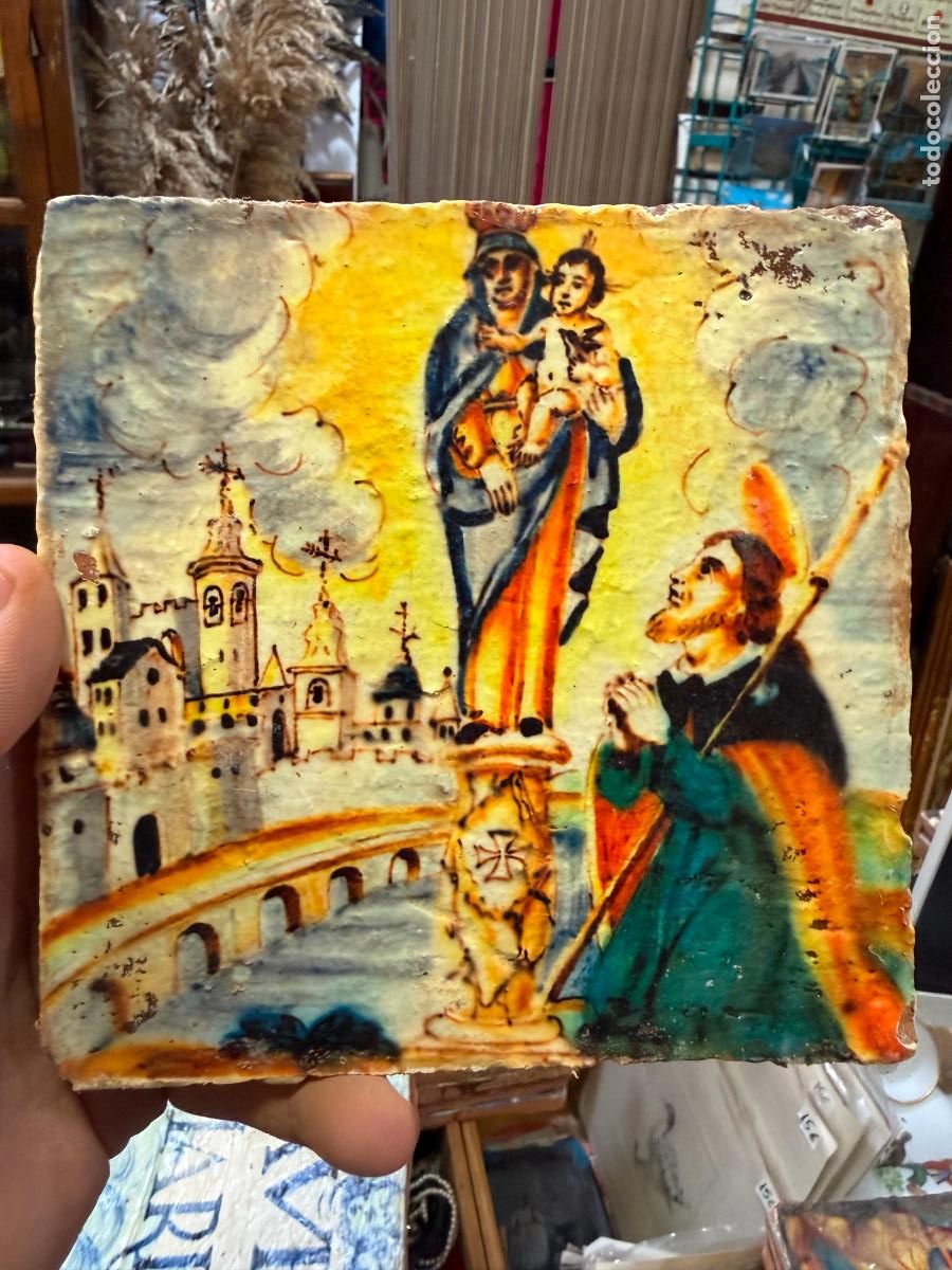 Artesan&iacute;a: AZULEJO RELIGIOSO - MEDIDA 14X14 CM - REPRODUCCION