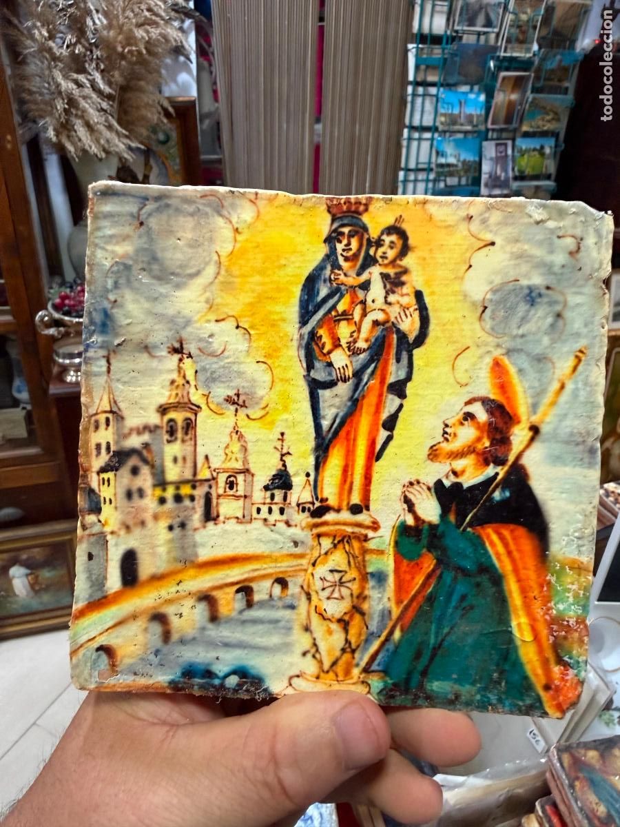 Artesan&iacute;a: AZULEJO RELIGIOSO - MEDIDA 14X14 CM - REPRODUCCION