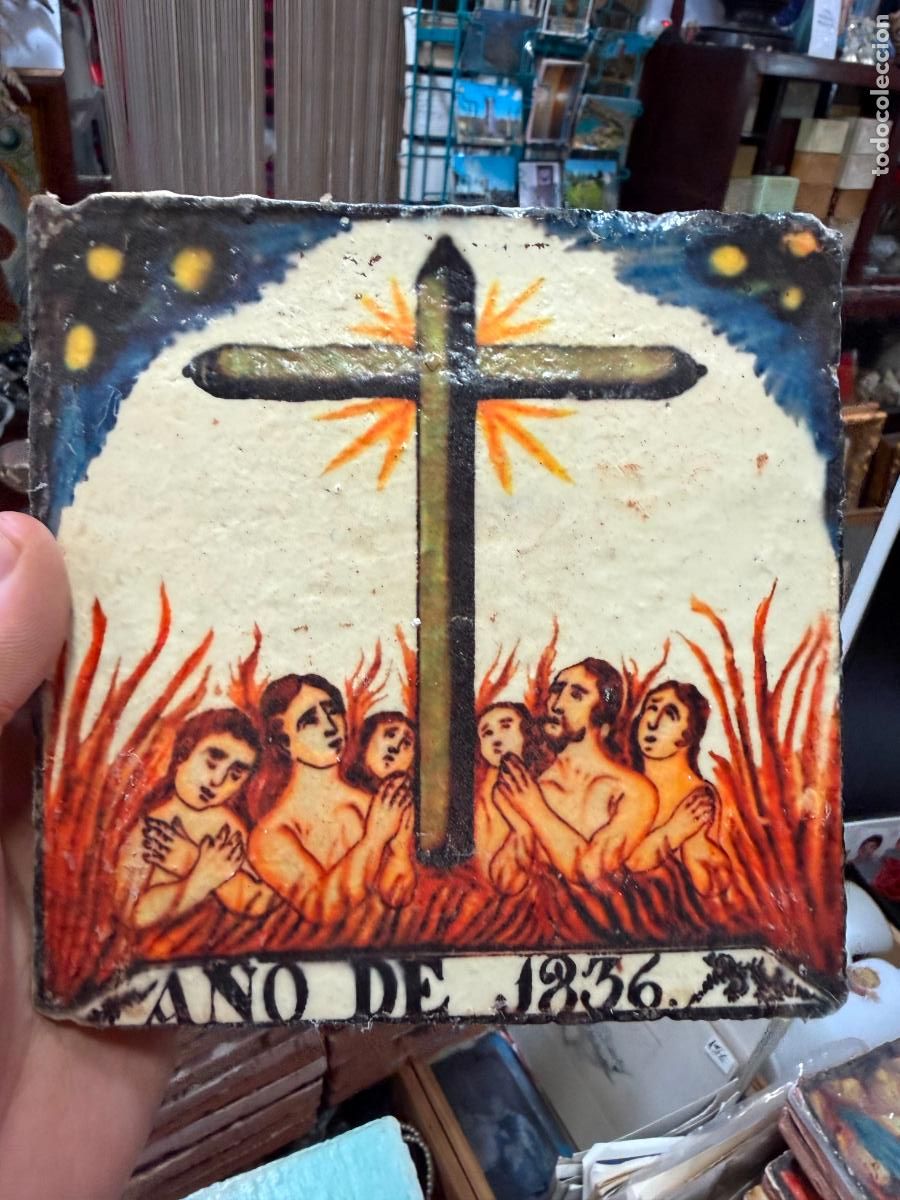 Artesan&iacute;a: AZULEJO RELIGIOSO - MEDIDA 14X14 CM - REPRODUCCION