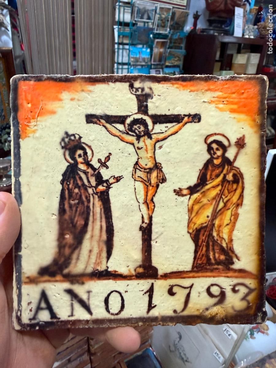 Artesan&iacute;a: AZULEJO RELIGIOSO - MEDIDA 14X14 CM - REPRODUCCION
