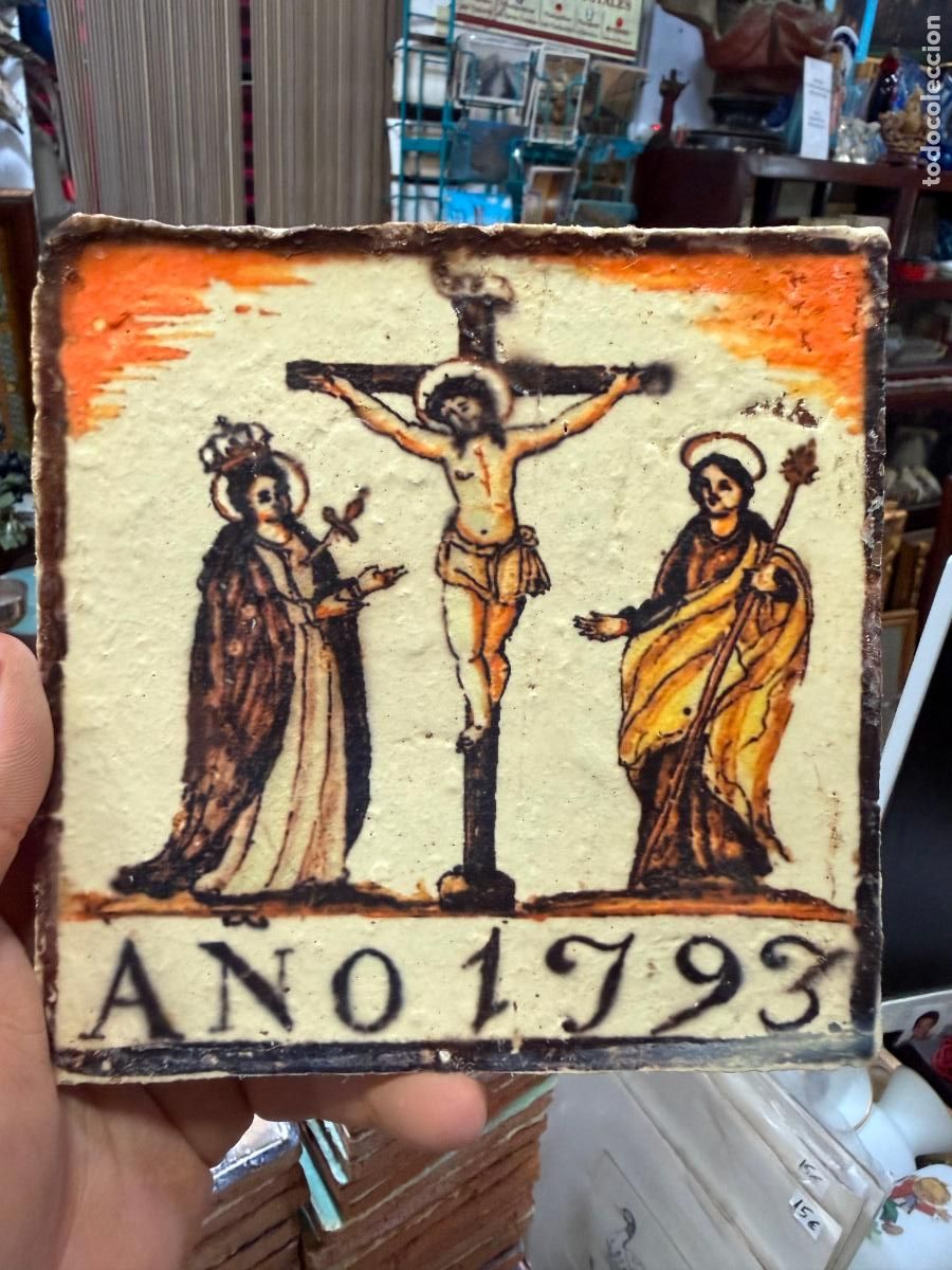 Artesan&iacute;a: AZULEJO RELIGIOSO - MEDIDA 14X14 CM - REPRODUCCION