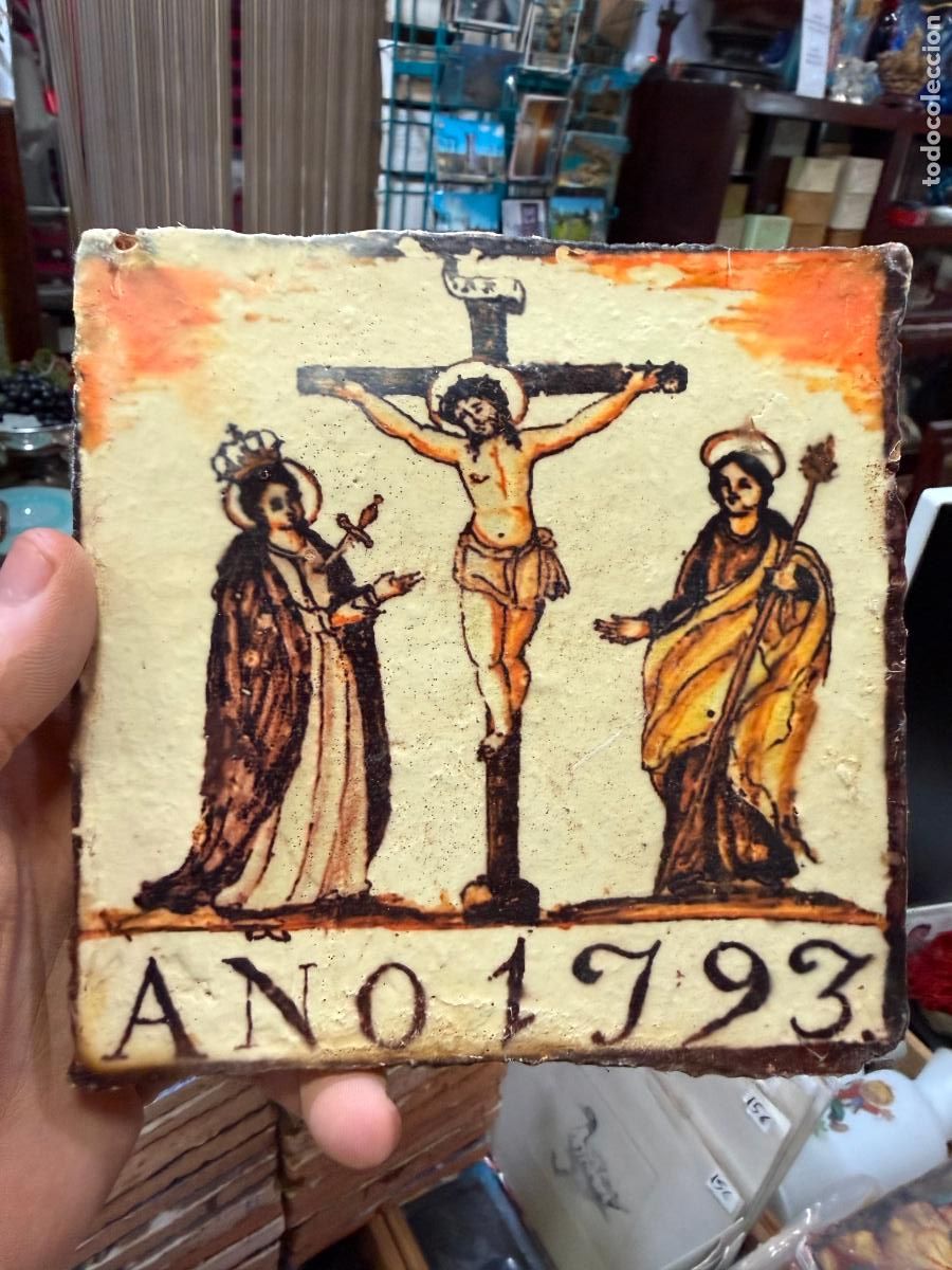 Artesan&iacute;a: AZULEJO RELIGIOSO - MEDIDA 14X14 CM - REPRODUCCION