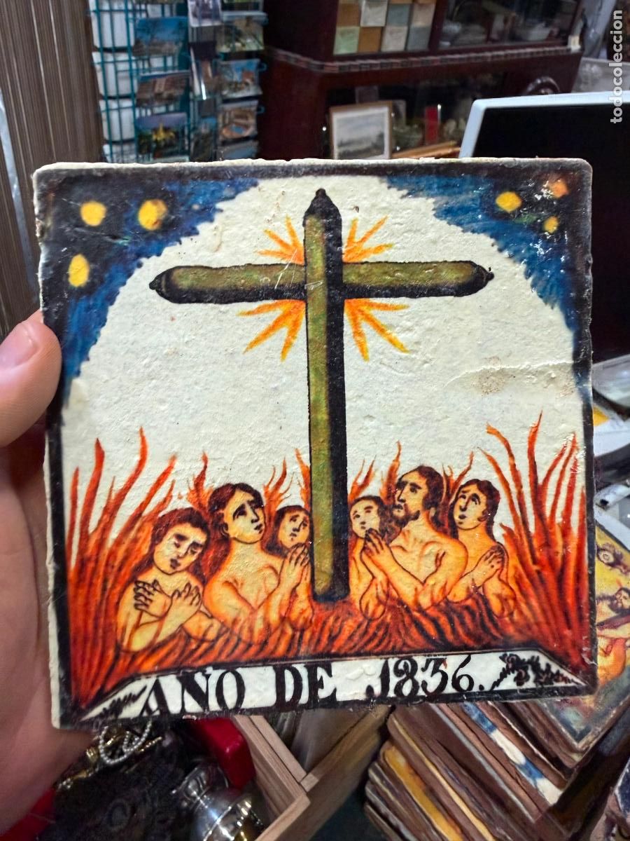 Artesan&iacute;a: AZULEJO RELIGIOSO - MEDIDA 14X14 CM - REPRODUCCION