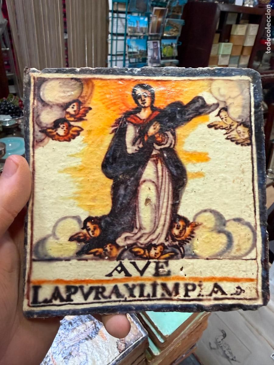 Artesan&iacute;a: AZULEJO RELIGIOSO - MEDIDA 14X14 CM - REPRODUCCION