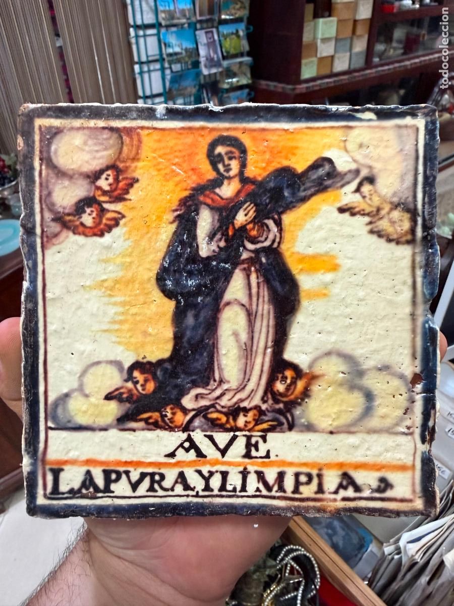 Artesan&iacute;a: AZULEJO RELIGIOSO - MEDIDA 14X14 CM - REPRODUCCION