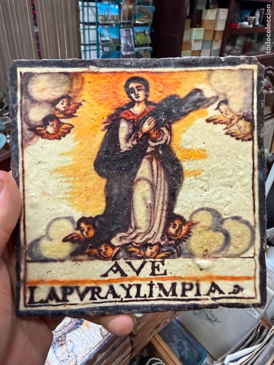 Artesan&iacute;a: AZULEJO RELIGIOSO - MEDIDA 14X14 CM - REPRODUCCION