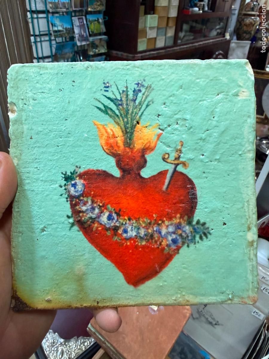 Artesan&iacute;a: AZULEJO RELIGIOSO - MEDIDA 14X14 CM - REPRODUCCION