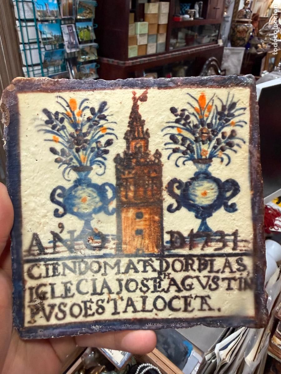 Artesan&iacute;a: AZULEJO RELIGIOSO - MEDIDA 14X14 CM - REPRODUCCION